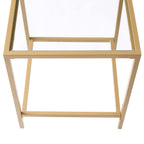 Glass Square Side Table - Gold - DUSK