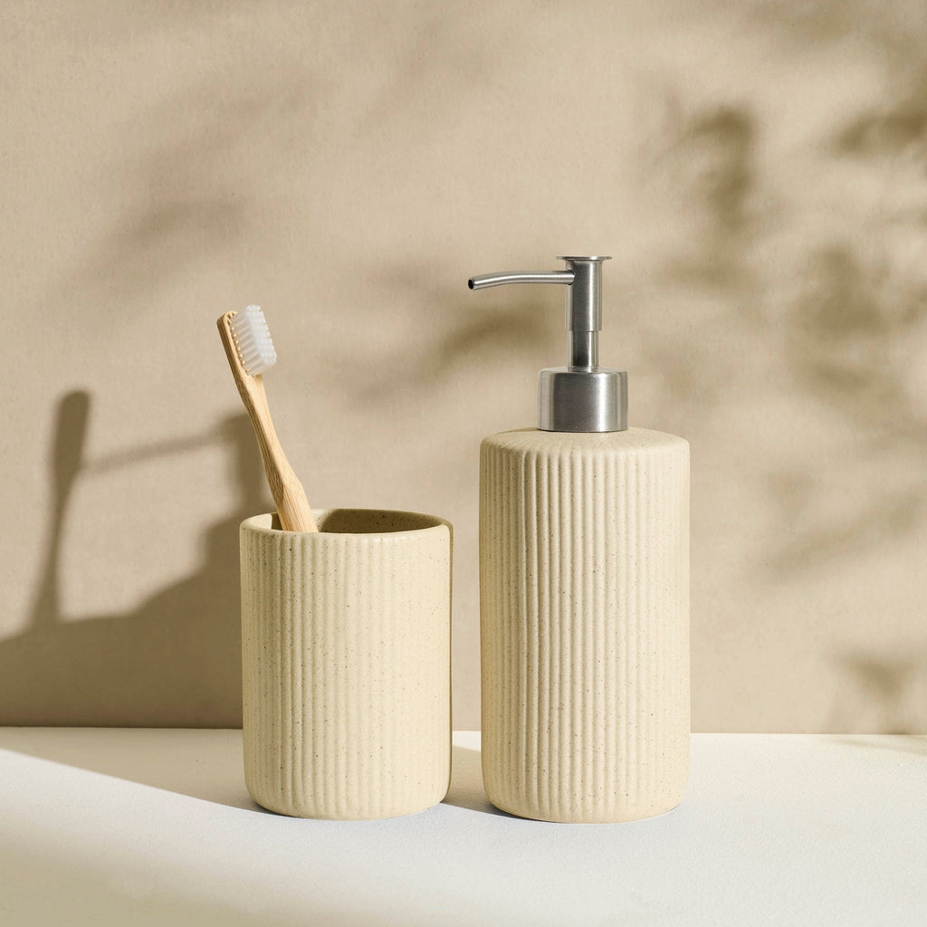 Hadley Sand Effect Soap Dispenser - Natural - DUSK