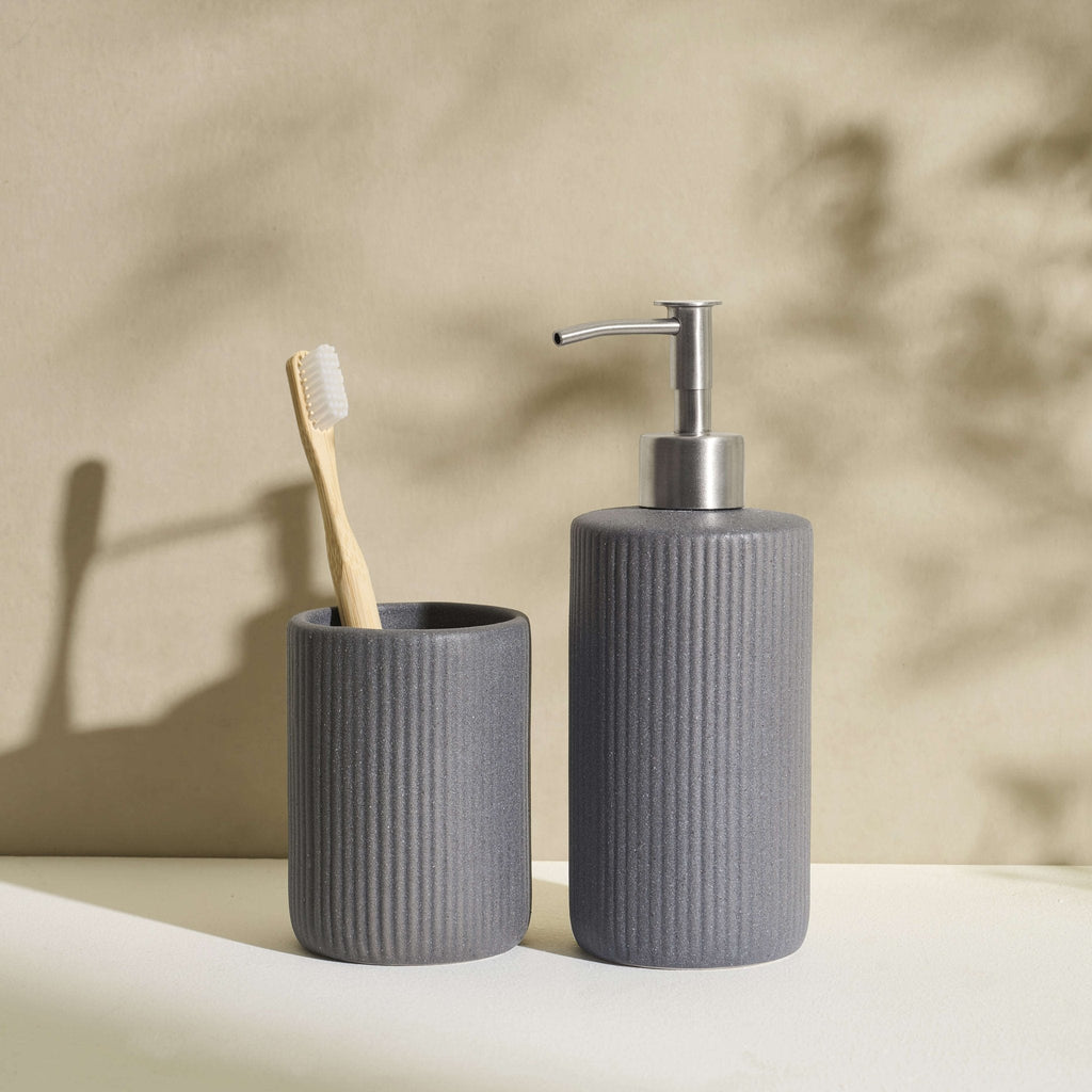 Hadley Sand Effect Tumbler - Grey - DUSK