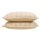 Hallie Linen Blend Yarn Dye Stripe Duvet Cover & Pillowcase Set - Natural - DUSK