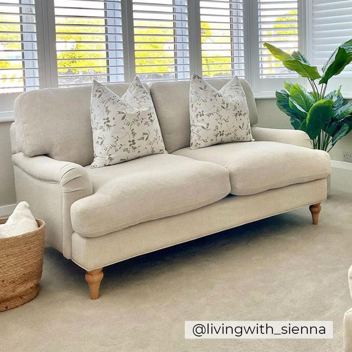 Hampshire 2 Seater Sofa - Beige - DUSK