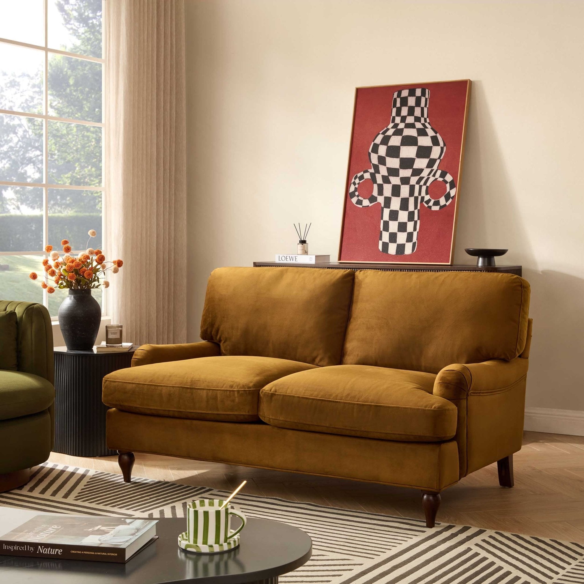 Hampshire 2 Seater Sofa - Muted Gold - DUSK