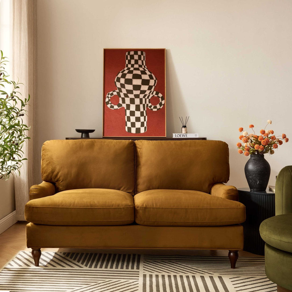 Hampshire 2 Seater Sofa - Muted Gold - DUSK
