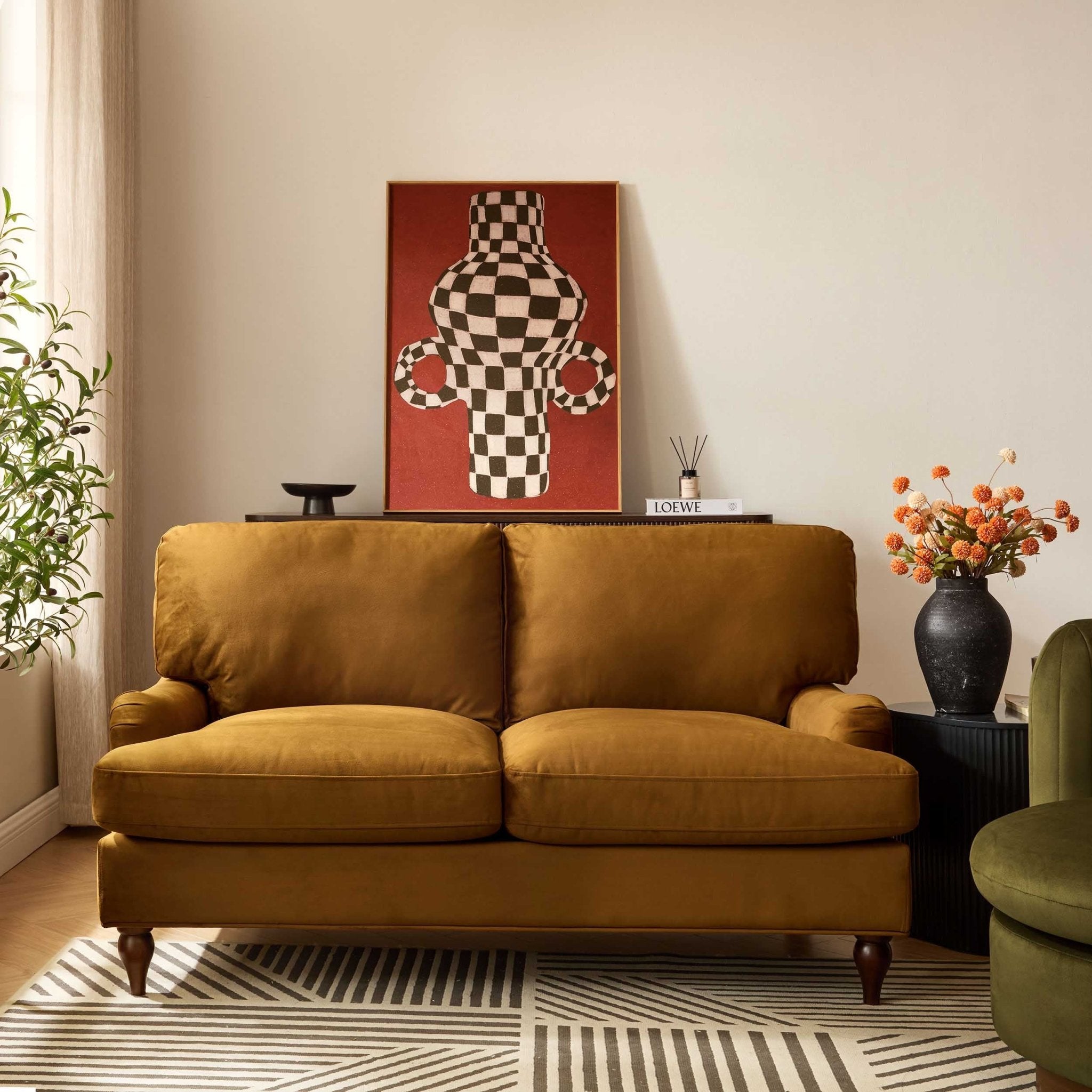 Hampshire 2 Seater Sofa - Muted Gold - DUSK