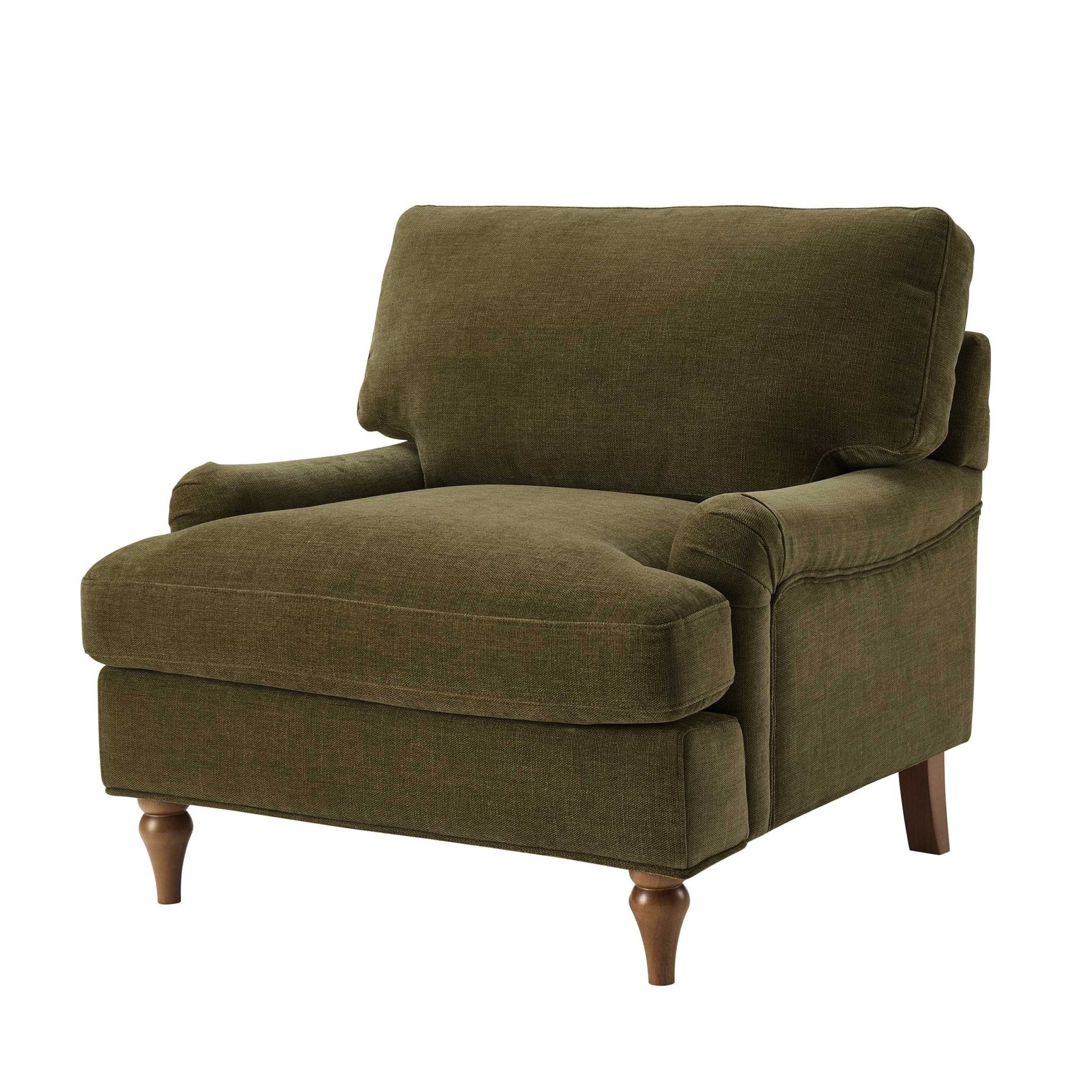 Hampshire Armchair - Chenille Olive - DUSK
