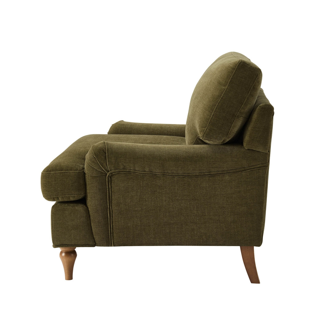 Hampshire Armchair - Chenille Olive - DUSK