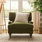 Hampshire Armchair - Chenille Olive - DUSK