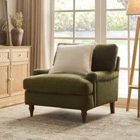 Hampshire Armchair - Chenille Olive - DUSK