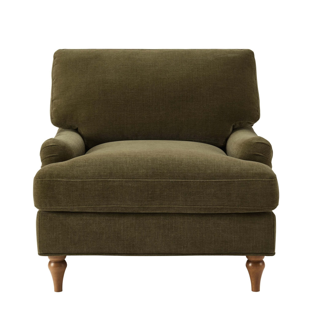 Hampshire Armchair - Chenille Olive - DUSK