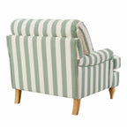 Hampshire Armchair - Green Stripe - DUSK