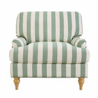 Hampshire Armchair - Green Stripe - DUSK