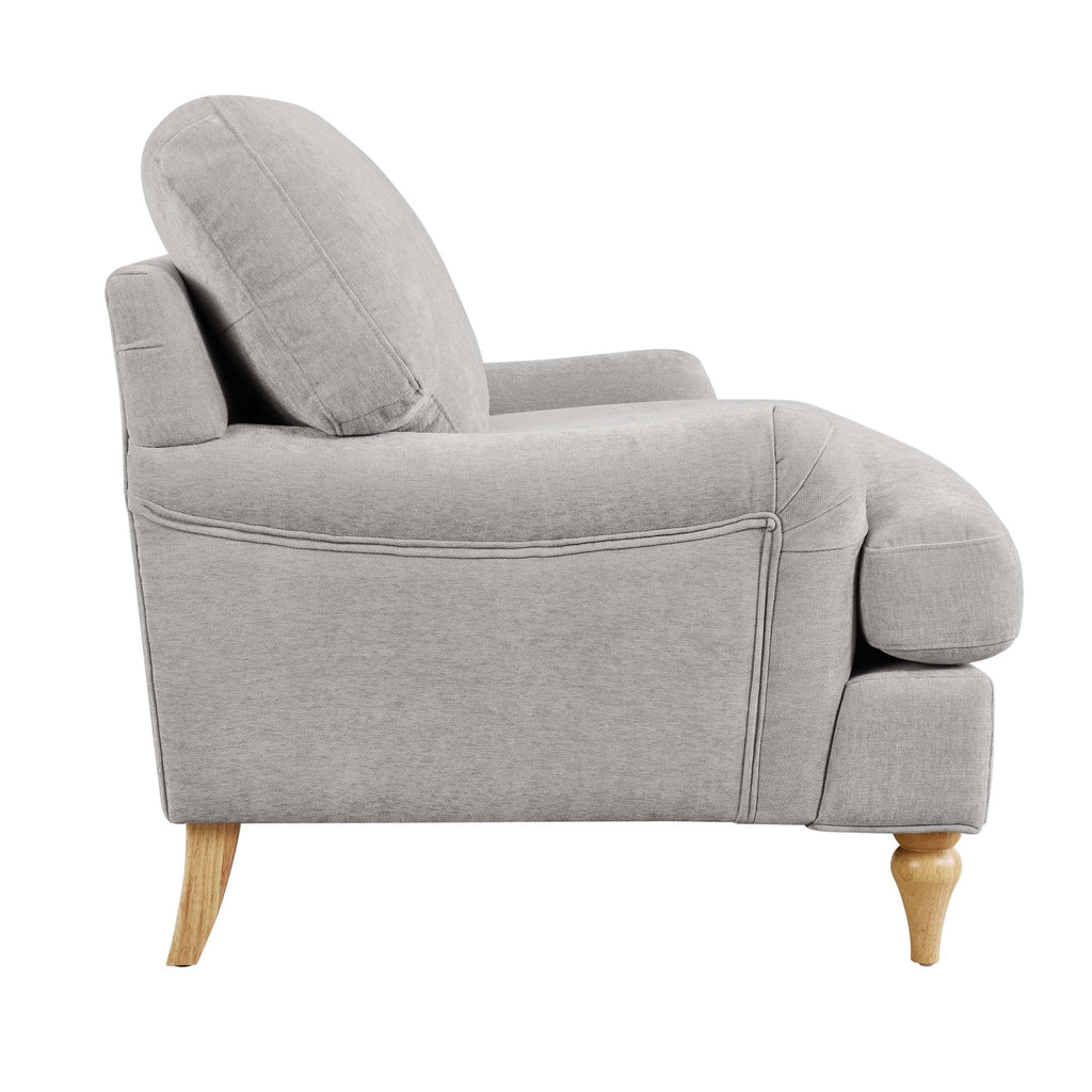 Hampshire Chenille Loveseat - Light Grey - DUSK