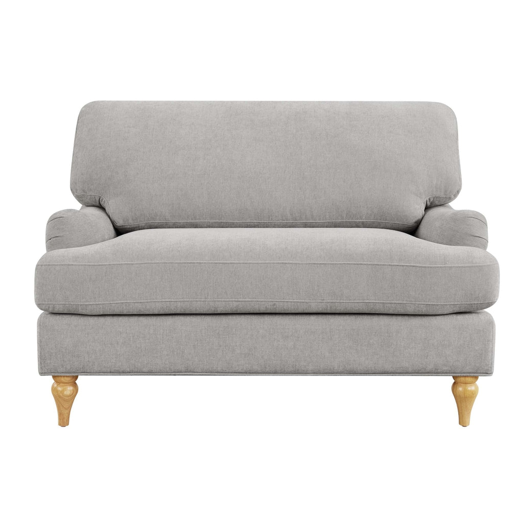 Hampshire Chenille Loveseat - Light Grey - DUSK