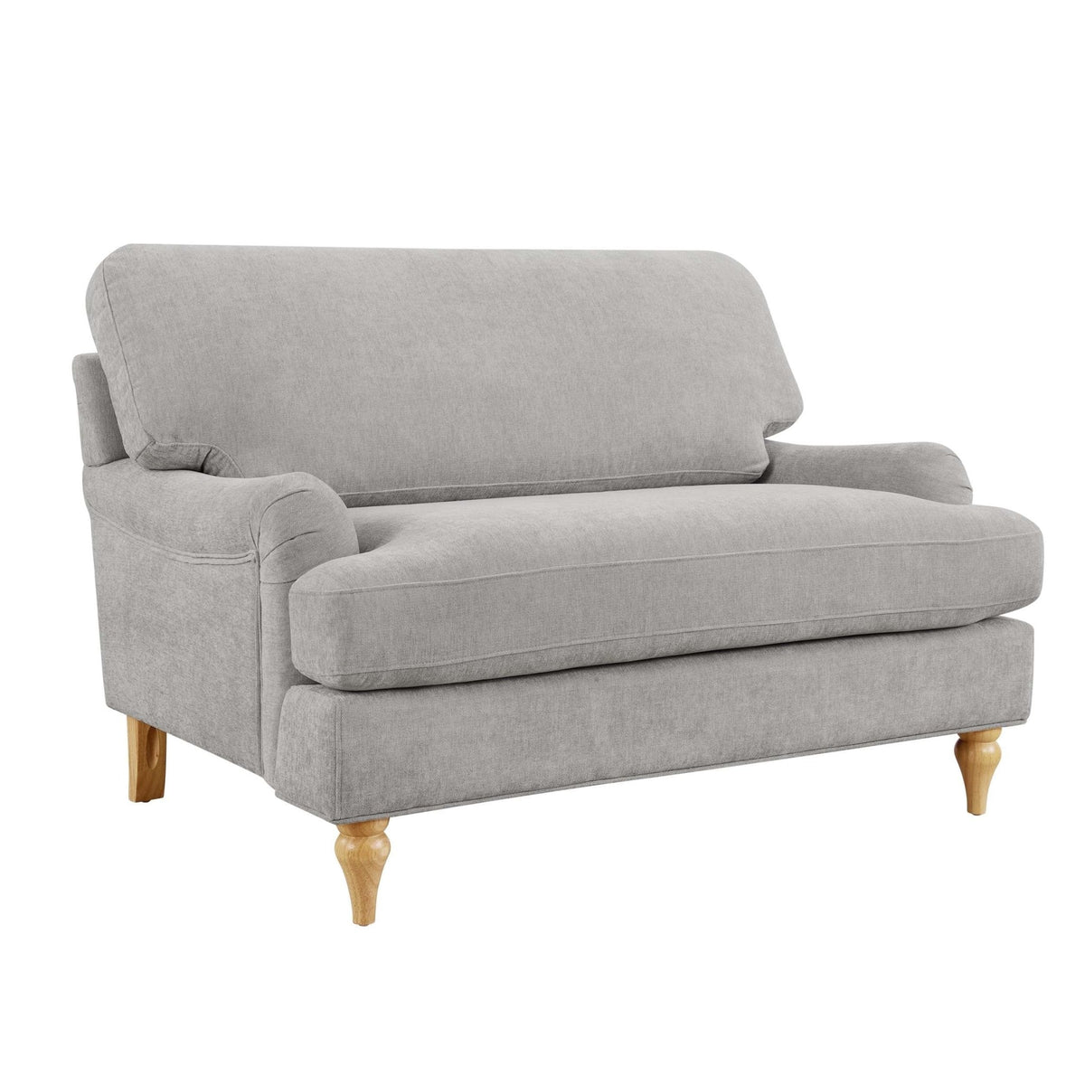 Hampshire Chenille Loveseat - Light Grey - DUSK