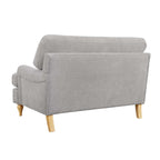 Hampshire Chenille Loveseat - Light Grey - DUSK
