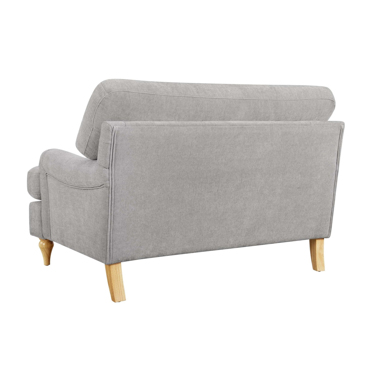Hampshire Chenille Loveseat - Light Grey - DUSK