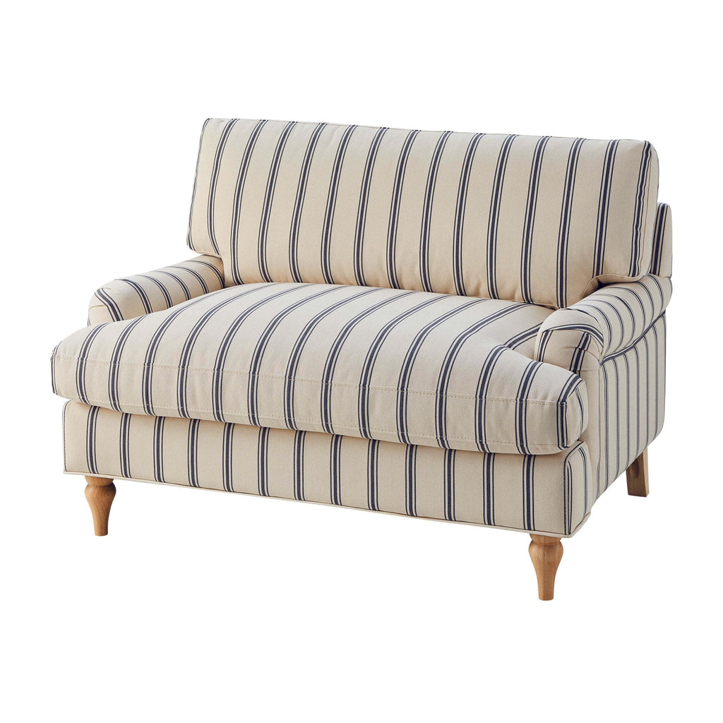 Hampshire Loveseat - Blue Stripe - DUSK