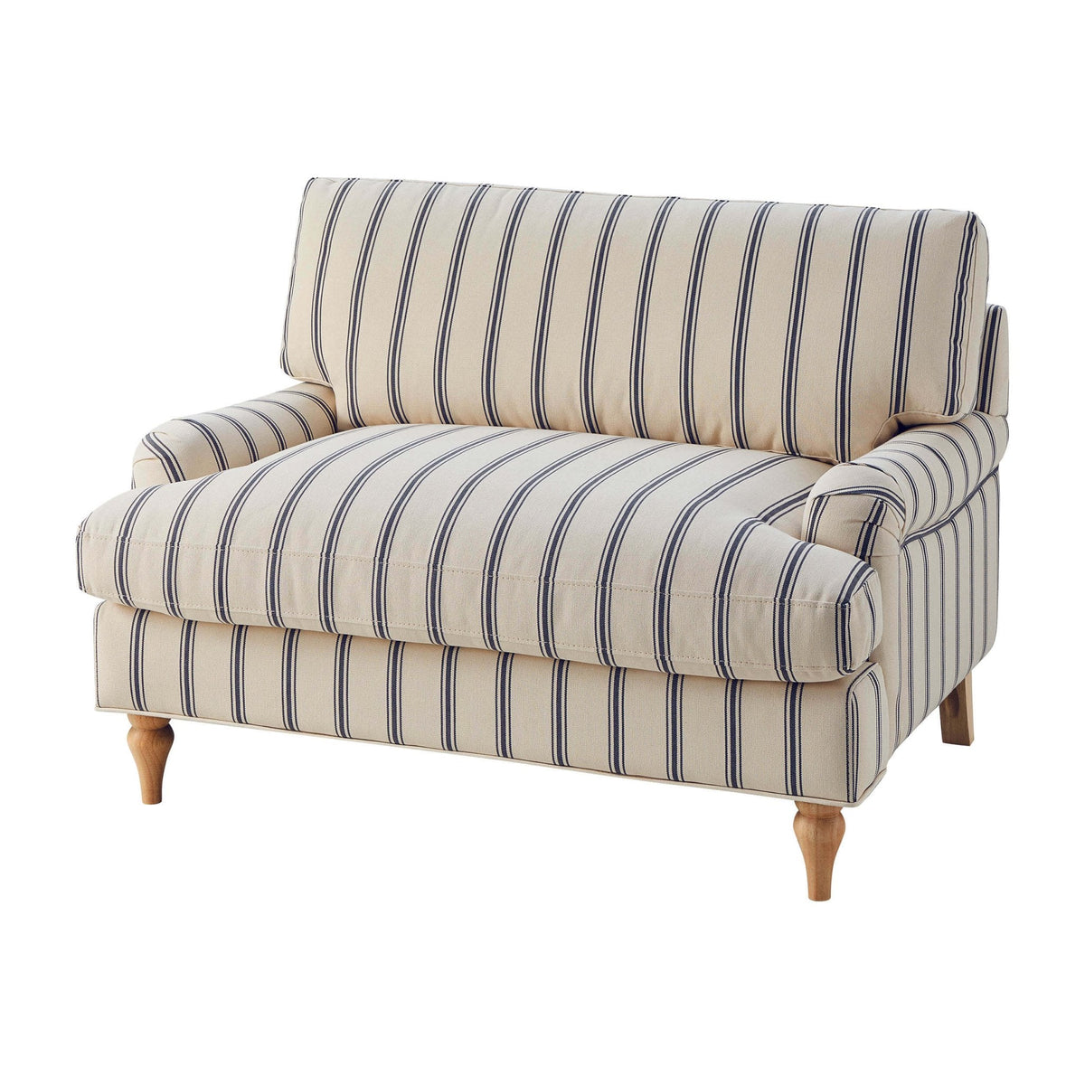 Hampshire Loveseat - Blue Stripe - DUSK