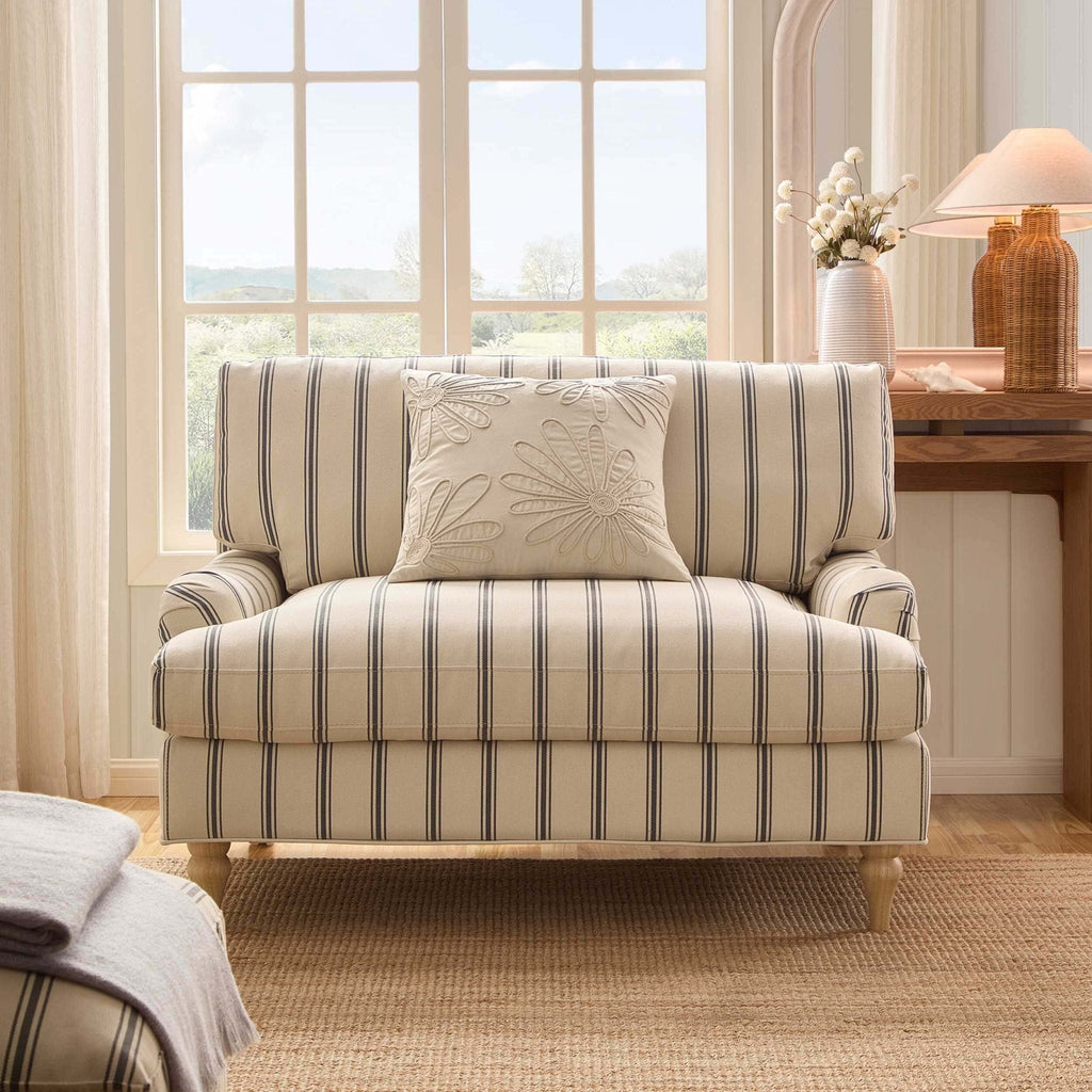 Hampshire Loveseat - Blue Stripe - DUSK