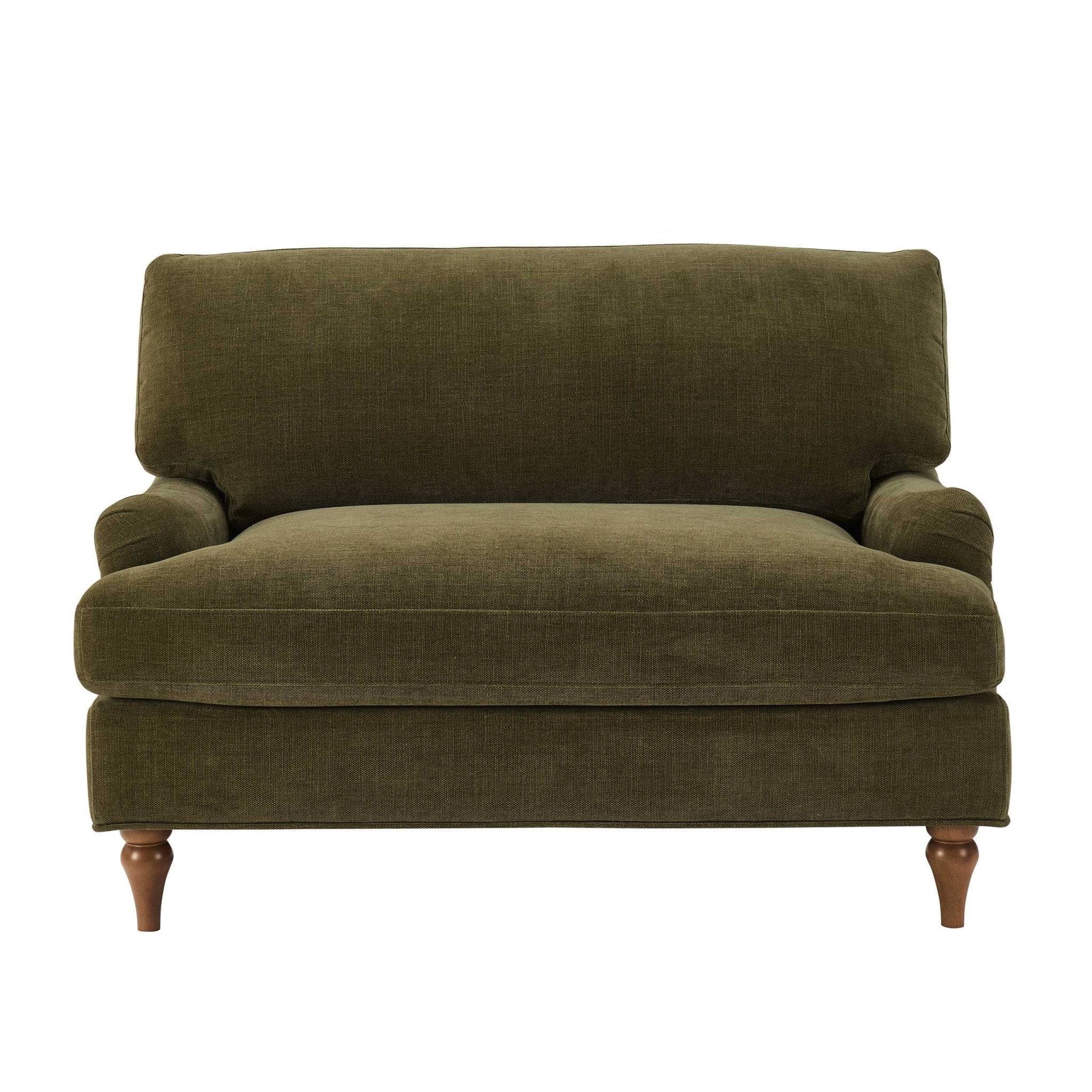 Hampshire Loveseat - Chenille Olive - DUSK