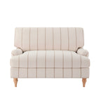 Hampshire Loveseat - Thin Natural Stripe - DUSK