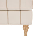 Hampshire Loveseat - Thin Natural Stripe - DUSK