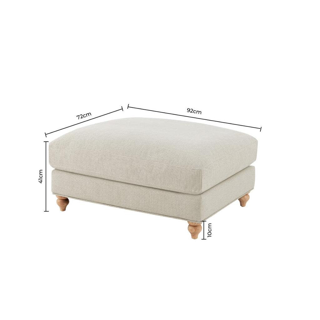 Hampshire Pouffe - Beige - DUSK