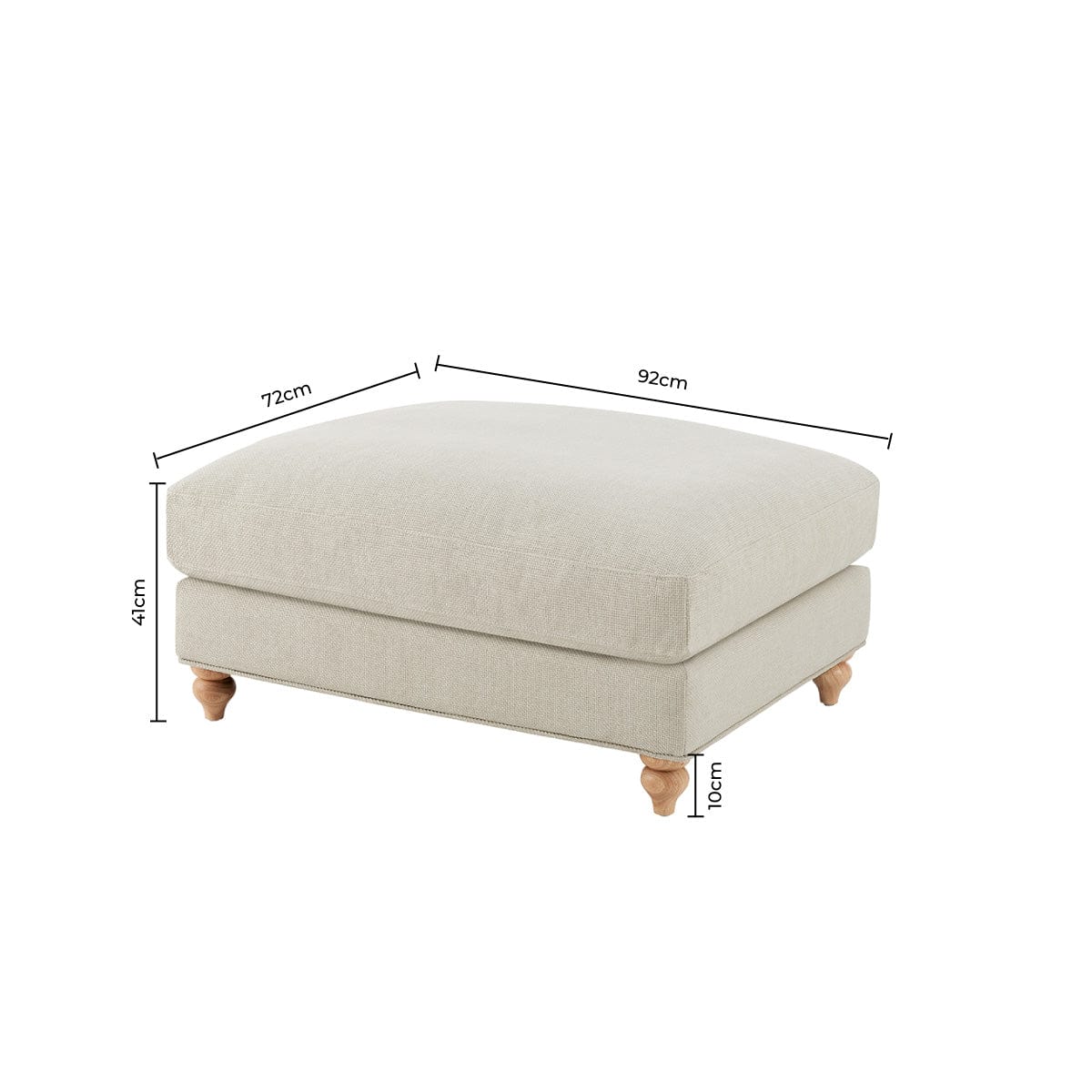 Hampshire Pouffe - Beige - DUSK