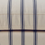 Hampshire Pouffe - Blue Stripe - DUSK