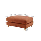 Hampshire Pouffe - Burnt Orange - DUSK
