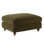 Hampshire Pouffe - Chenille Olive - DUSK