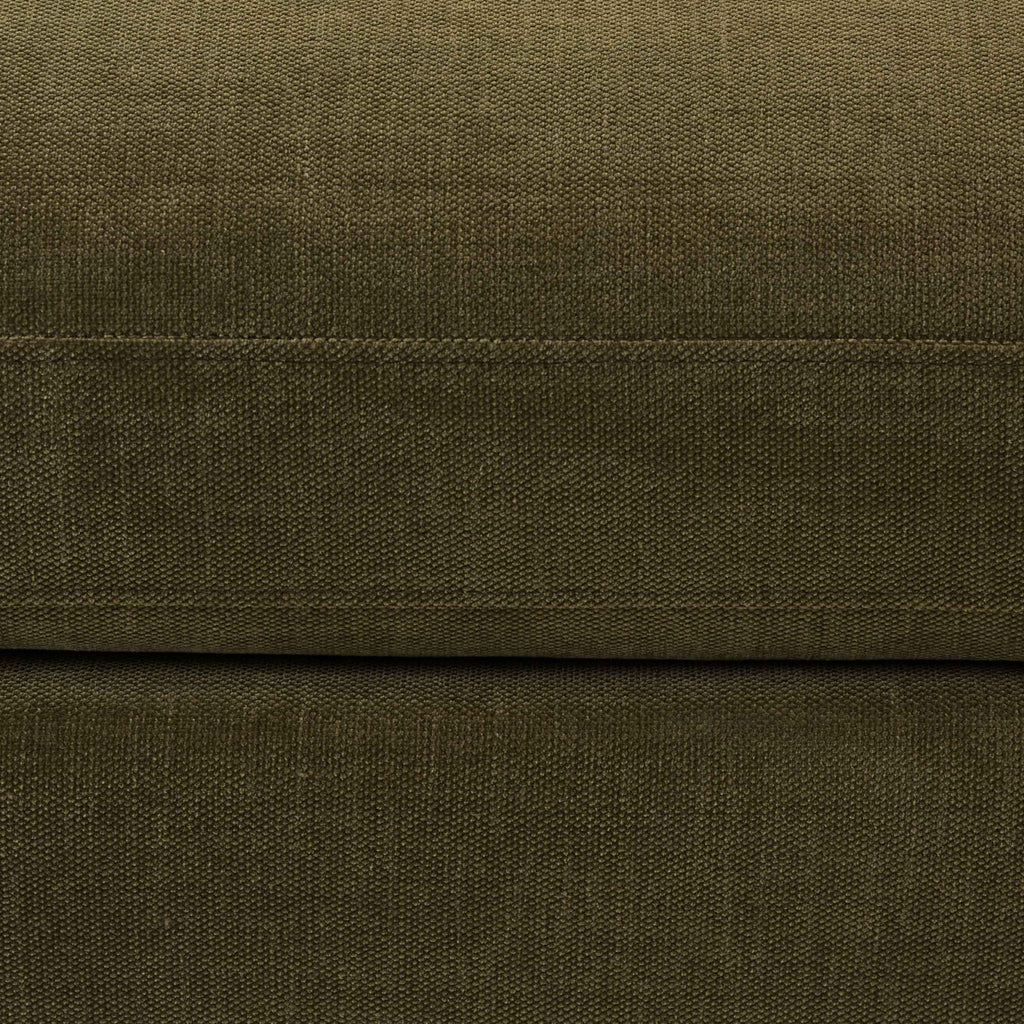 Hampshire Pouffe - Chenille Olive - DUSK