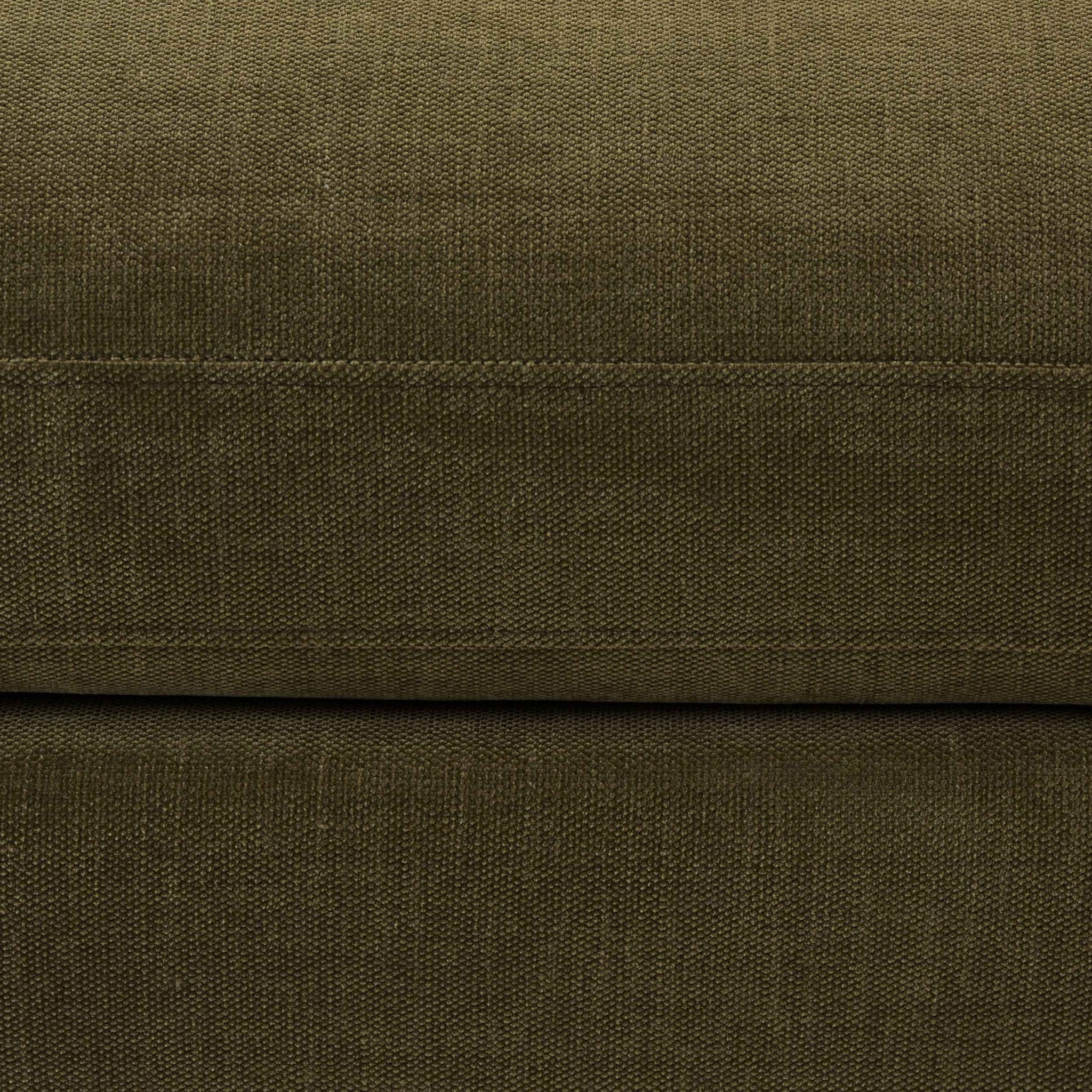 Hampshire Pouffe - Chenille Olive - DUSK