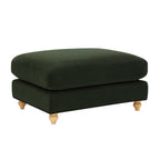 Hampshire Pouffe - Dark Olive Green - DUSK