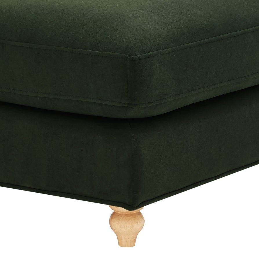Hampshire Pouffe - Dark Olive Green - DUSK