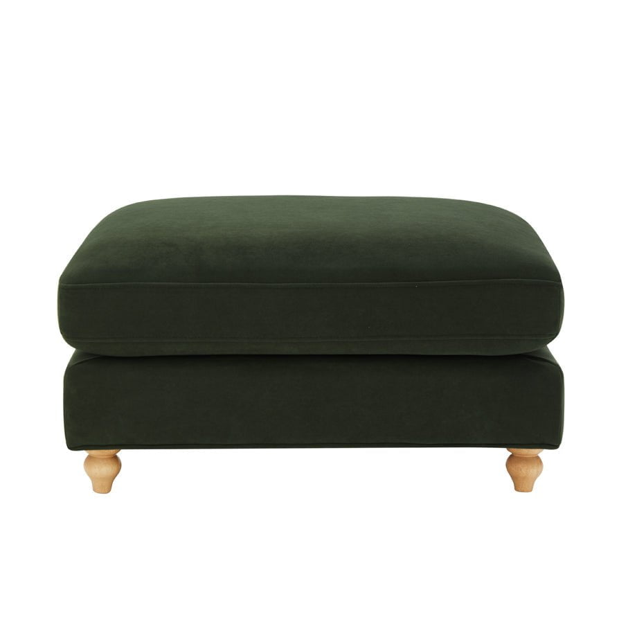 Hampshire Pouffe - Dark Olive Green - DUSK