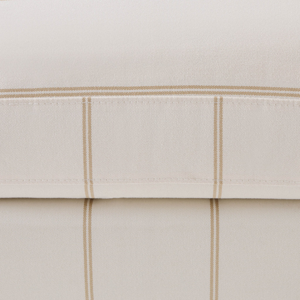 Hampshire Pouffe - Thin Natural Stripe - DUSK