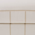 Hampshire Pouffe - Thin Natural Stripe - DUSK