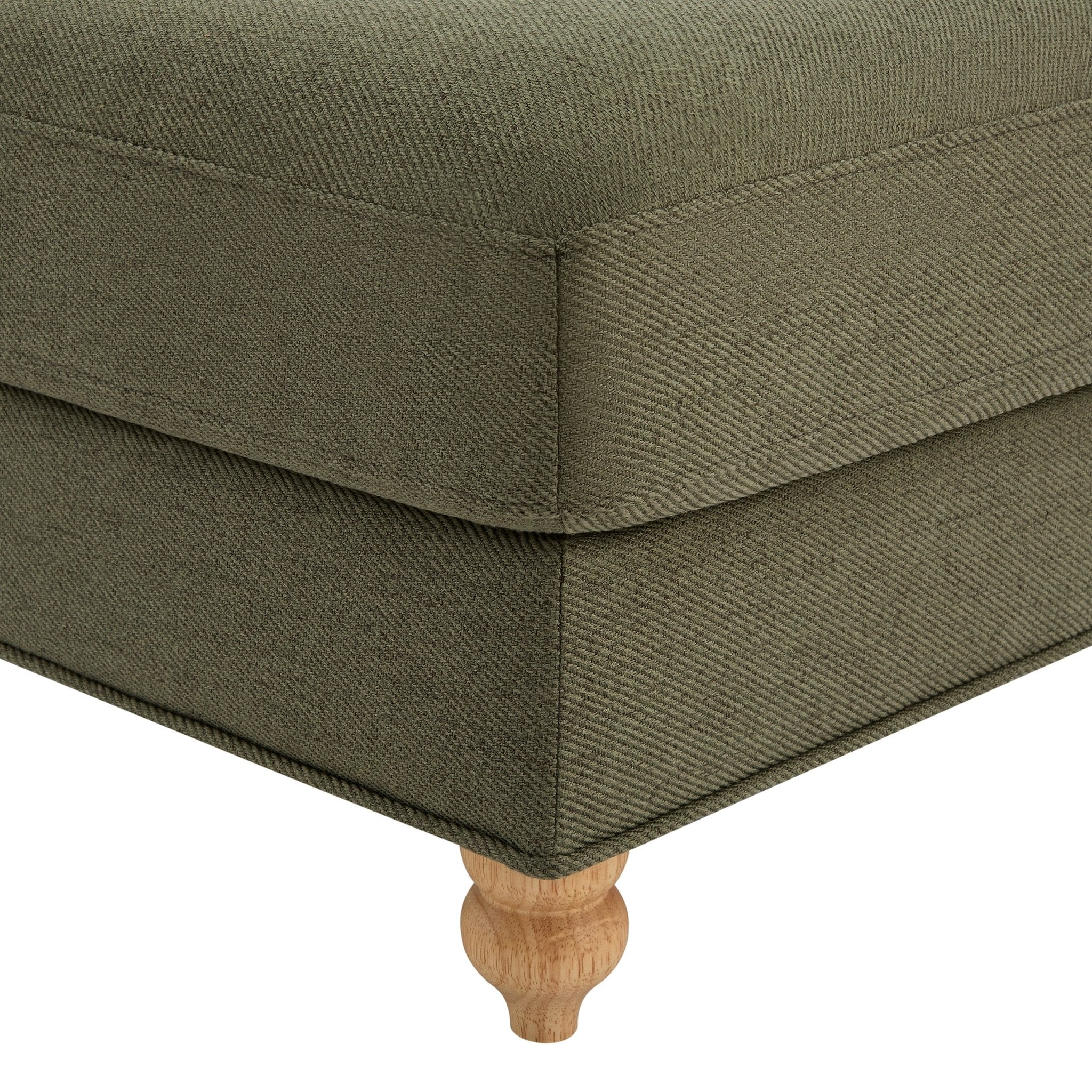 Hampshire Pouffe - Woven Green - DUSK