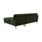 Hampshire Right Hand Chaise Sofa - Dark Olive - DUSK