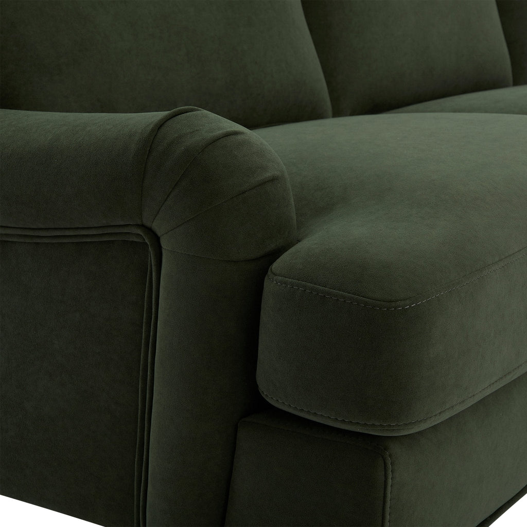 Hampshire Right Hand Chaise Sofa - Dark Olive - DUSK