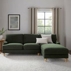 Hampshire Right Hand Chaise Sofa - Dark Olive - DUSK