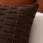Handwoven Tufted Cushion Cover - Chocolate - DUSK