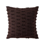 Handwoven Tufted Sofa Cushion Cover - Chocolate - DUSK