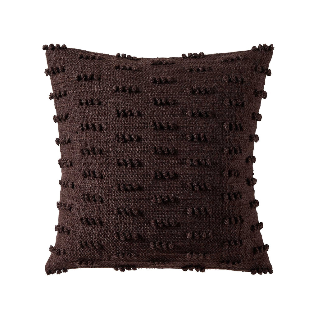 Handwoven Tufted Sofa Cushion Cover - Chocolate - DUSK