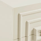 Harlow 2 Drawer Bedside Table - Cream - DUSK