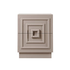 Harlow 2 Drawer Bedside Table - Taupe - DUSK