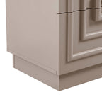 Harlow 2 Drawer Bedside Table - Taupe - DUSK