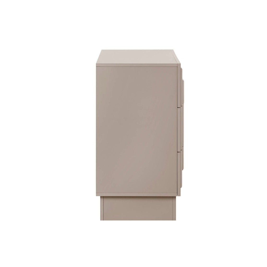 Harlow 3 Drawer Chest - Taupe - DUSK