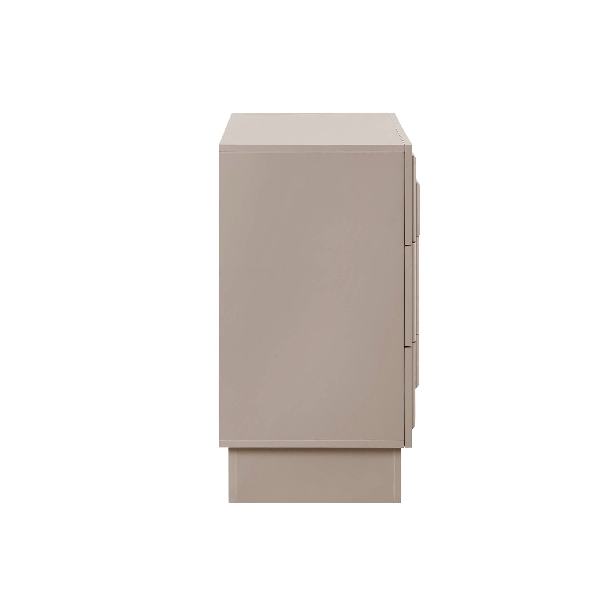 Harlow 3 Drawer Chest - Taupe - DUSK